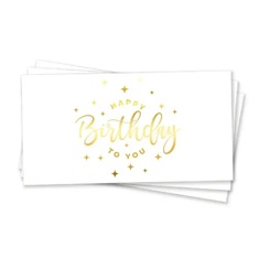 Конверт для грошей "Happy Birthday золоте тиснення" 16044