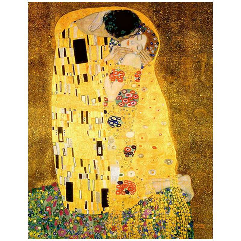 Алмазна мозаїка Густав Клімт Поцілунок без підрамника 40х50 см JSFH73118 Strateg Алмазна мозаїка Густав Клімт Поцілунок без підрамника 40х50 см JSFH73118 Strateg