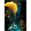 Алмазна мозаїка Олені в нічному сяйві без підрамника розміром 30х40 см JSDF82142 Strateg Алмазна мозаїка Олені в нічному сяйві без підрамника розміром 30х40 см JSDF82142 Strateg