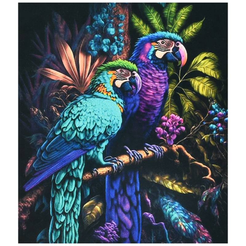 Алмазна мозаїка ПРЕМІУМ Папуги на гілці розміром 40х50 см SK88216 Strateg Алмазна мозаїка ПРЕМІУМ Папуги на гілці розміром 40х50 см SK88216 Strateg