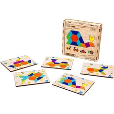 Дерев'яна головоломка "Танграм" Puz-33654 PuzzleOk 144 деталі