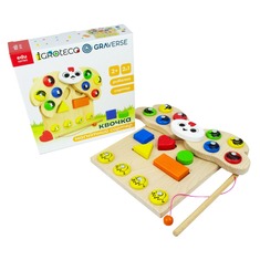 Дерев'яна розвивальна гра "Магнітний сортер Квочка" 900637 IGROTECO Дерев'яна розвивальна гра "Магнітний сортер Квочка" 900637 IGROTECO