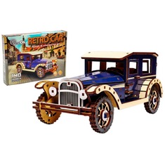 Дерев'яний 3D конструктор Retro Car Puz-00955 PuzzleOk 140 деталей
