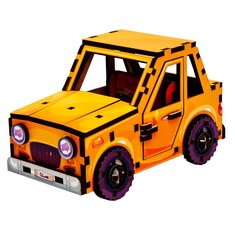 Дерев’яний 3D конструктор Turbo Car Puz-00958 PuzzleOk 70 деталей