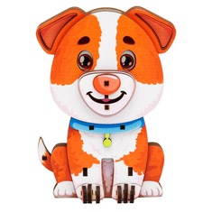Дерев'яний 3D конструктор "Turbo Dog" Puz-00975 PuzzleOk 25 деталей