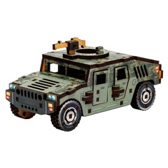 Дерев'яний 3D конструктор TURBO HUMVEE Puz-00968 PuzzleOk 84 деталі