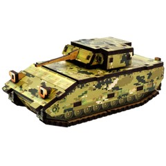Дерев'яний 3D конструктор “Turbo Tank” Puz-00973 PuzzleOk 45 деталей