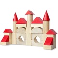 Дерев'яний будівельний набір "Червоні шпичаки" UNI002 IGROTECO 31 деталь Дерев'яний будівельний набір "Червоні шпичаки" UNI002 IGROTECO 31 деталь
