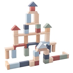 Дерев'яний дитячий конструктор «Cubika 4» 16075 CUBIKA 50 деталей