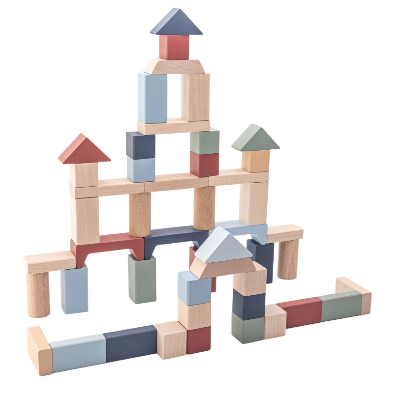 Дерев'яний дитячий конструктор «Cubika 4» 16075 CUBIKA 50 деталей