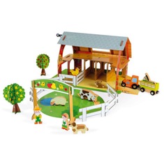 Дерев'яний ігровий набір Ферма з тваринами 3D J08577 Janod