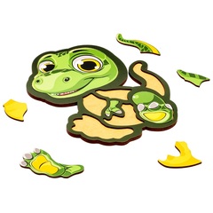 Дерев'яний пазл-складалка "Динозавр" Puz-22970 PuzzleOk 8 деталей