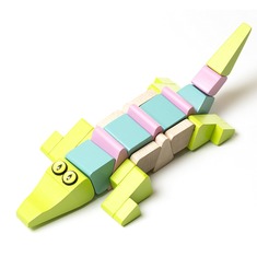 Деревянная игрушка "Крокодил акробат LA-2" Cubika