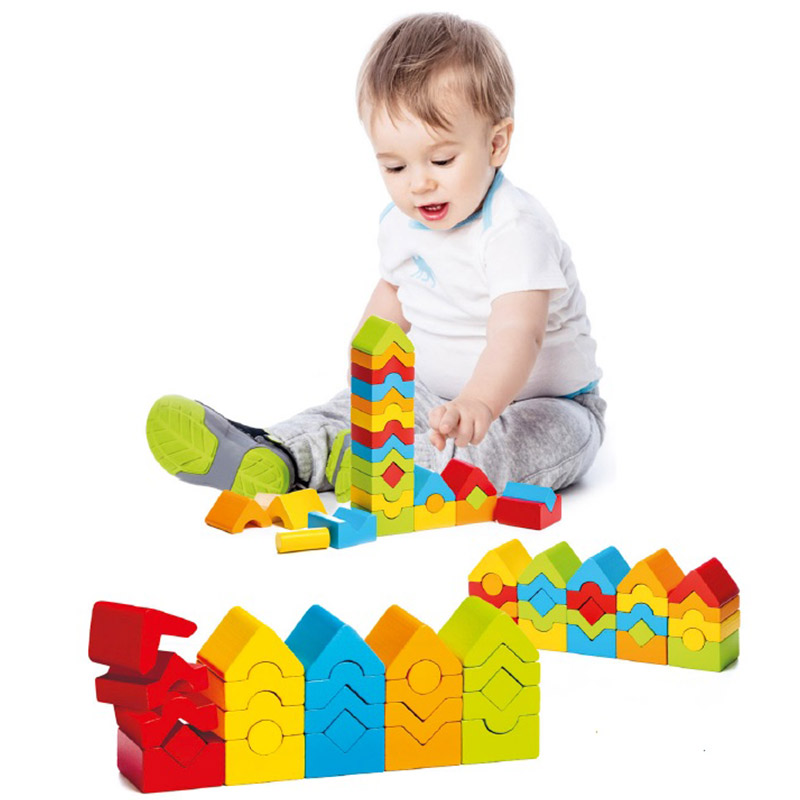 Деревянная развивающая игрушка Пирамидка LD-13 Cubika (25 деталей)