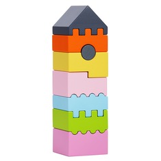 Деревянная башня монтессори "LD-3" Cubika (8 деталей)