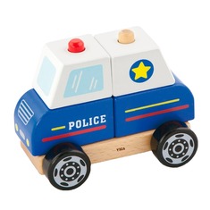 Дерев'яна пірамідка Поліцейська машинка 50201FSC Viga Toys