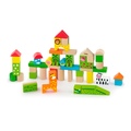 Деревянные кубики Зоопарк 50286 Viga Toys 50 деталей