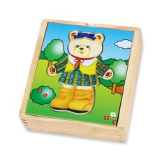 Деревянный игровой набор Гардероб медведицы 56403 Viga Toys 18 деталей