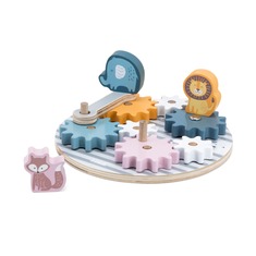 Деревянный игровой набор Viga Toys PolarB Шестеренки со зверятами 44006