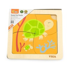 Деревянный минипазл Черепашки 50143 Viga Toys 4 детали