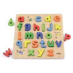 Деревянный пазл Английский алфавит строчные буквы 50125 Viga Toys
