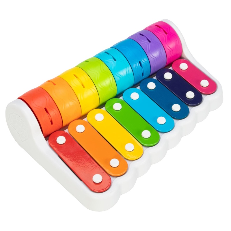 Дитячий ксилофон Rock N' Roller Piano з дзвіночками F281ML Fat Brain Toys