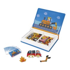 Игровой набор Магнитная книга Janod - Транспорт J02715 (54 детали)
