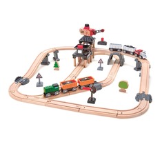 Іграшкова залізниця Гірський навантажувач E3756 Hape 64 деталі