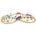 Игрушечная железная дорога Viga Toys деревянная 56304 (49 деталей)