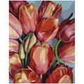 Картина за номерами ПРЕМІУМ Дивовижні тюльпани з лаком та з рівнем розміром 40х50 см GS1396 Strateg