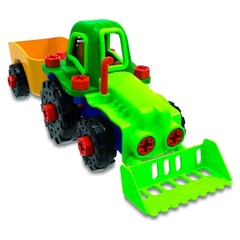 Конструктор Трактор з шуруповертом JS030 Edu-Toys 29 деталей Конструктор Трактор з шуруповертом JS030 Edu-Toys 29 деталей