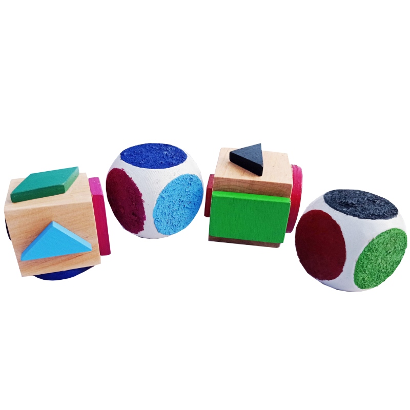 Кубики цвета и геометрические формы по методике Монтессори 271 HEGA 4 детали