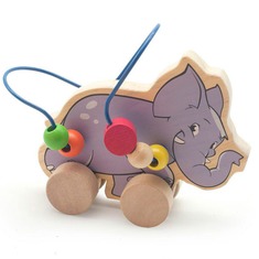 Лабіринт-каталка Слон Іграшки з дерева
