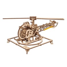 Механическая модель Минивертолет 70225 UGEARS 167 деталей