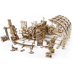 Механічні 3D пазли UGEARS Модель «Фабрика роботів» 70039 (598 деталей)