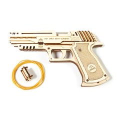 Механічні 3D пазли UGEARS «Пістолет Вольф-01» 70047 (63 деталі)