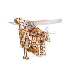 Механічні 3D пазли UGEARS Механічна модель Запускач літаків 70075 (198 деталей)