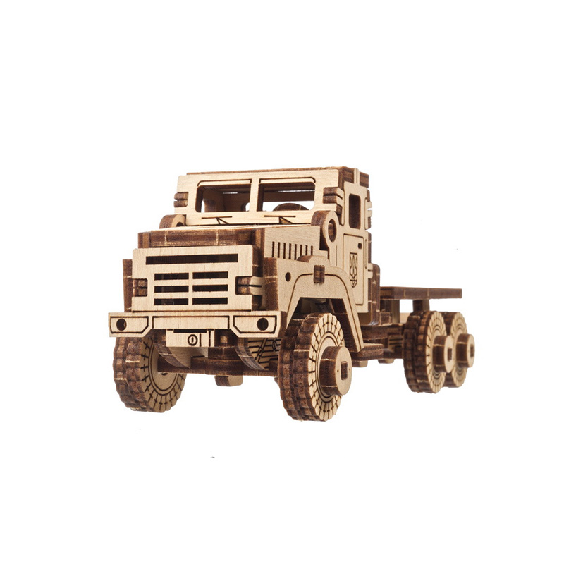 Механические 3D пазлы UGEARS Военный тягач 70199 (91 деталь)