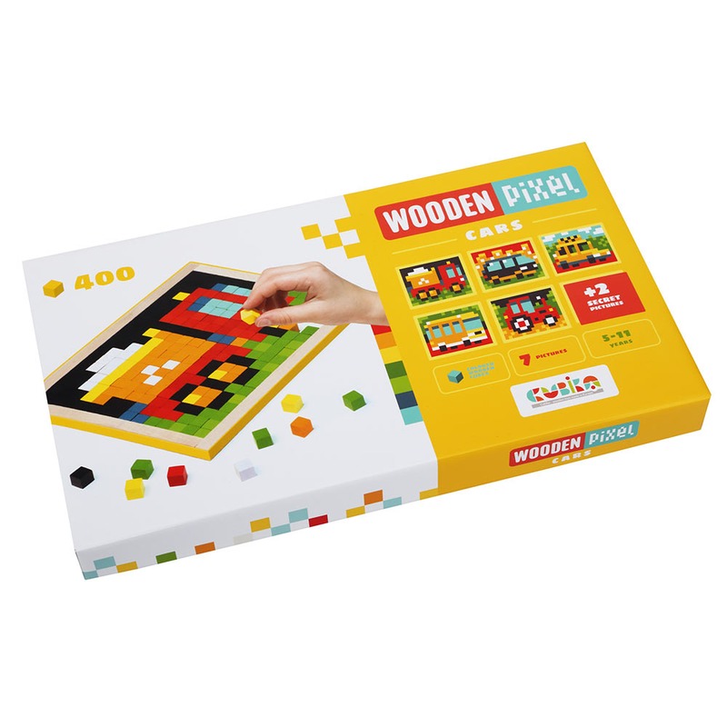 Мозаїка Wooden pixel 4 Машинки 14903 Cubika (400 деталей) купити в