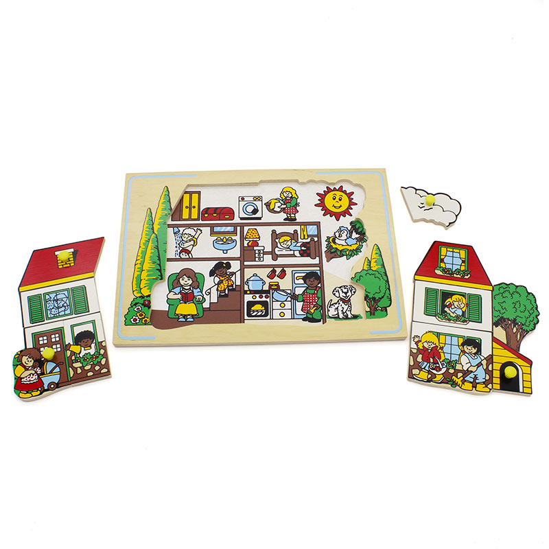 Мозаика "Большой дом" 1424 Lam Toys (10 деталей)
