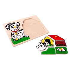 Мозаика "Пес с будкой" 1404 Lam Toys (9 деталей)