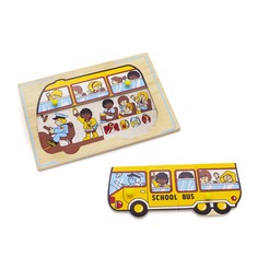 Мозаика "Школьный автобус" 1426 Lam Toys (9 деталей)