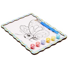 Набір для розпису, картина по номерах "Метелик" формат А4 Puz-22960 PuzzleOk