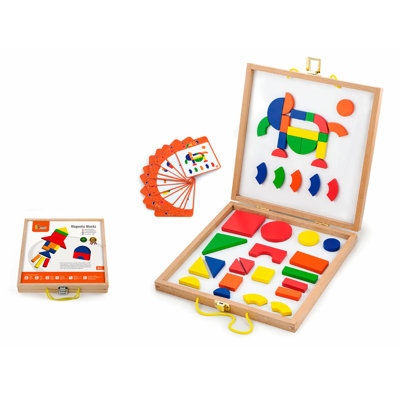 Набор магнитных блоков Viga Toys Формы и цвета 59687 (42 детали)