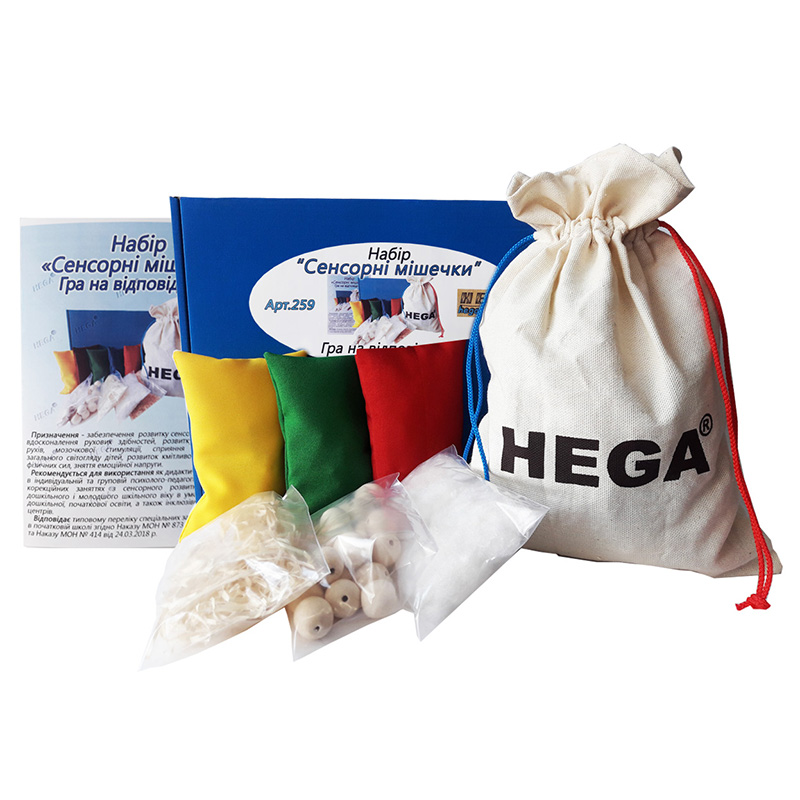 Набор Сенсорные мешочки 259-1 Hega (8 деталей)