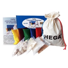 Набор Сенсорные мешочки большой 259 Hega (12 деталей)