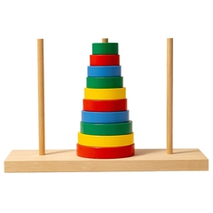 Настільна гра “Ханойська вежа” S605 Komarovtoys 10 деталей