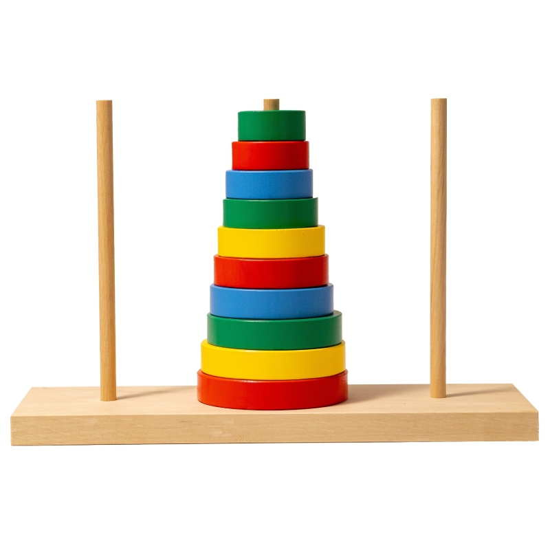 Настільна гра “Ханойська вежа” S605 Komarovtoys 10 деталей