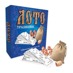 Настольная игра Лото Традиционное с деревянными бочонками на украинском языке 30315 Strateg
