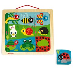 Пазл магнітний Сад J08182 Janod 9 деталей Пазл магнітний Сад J08182 Janod 9 деталей